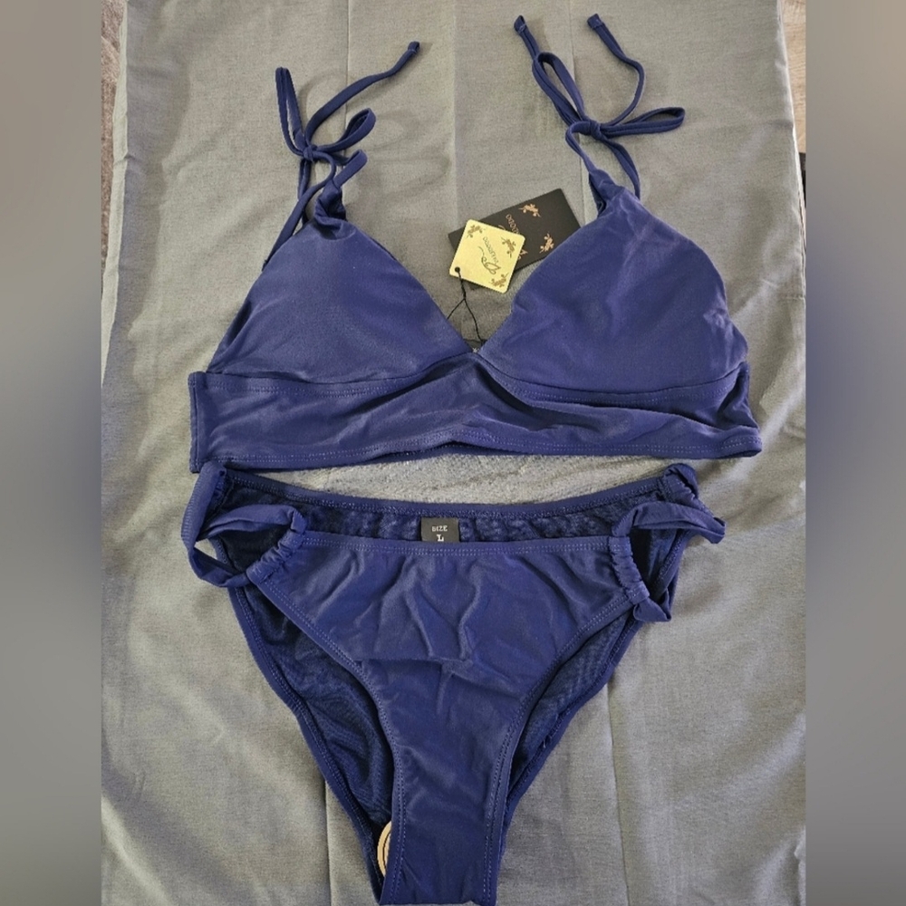 Stylish Blue Bikini Set